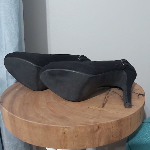 Black ASH open toed pumps - Picture 5 of 5